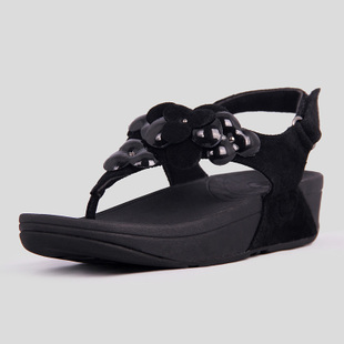 Fitflop Womens Fleur Black Fitness Sandals